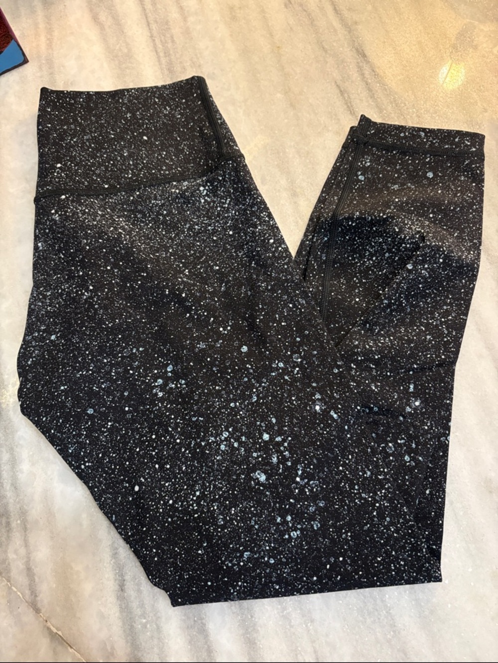 Black Speckled Active Leggings